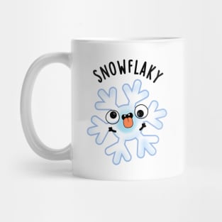 Snowflaky Funny Snow Flake Pun Mug